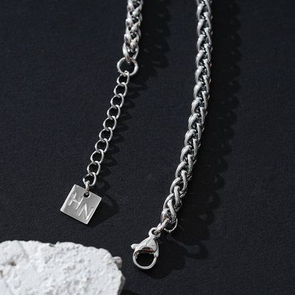 ALDWYCH: Unisex Chunky Silver Bracelet - Bold, Stylish & Versatile.
