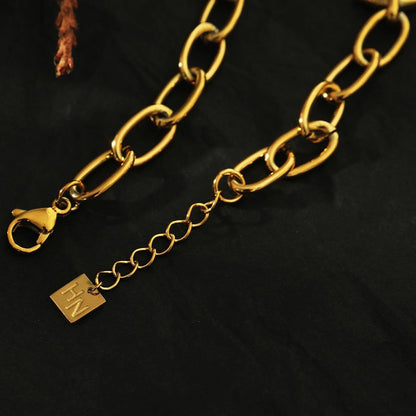 ALLYSON Link-Chain Bracelet with Industrial Shaped Driblets
