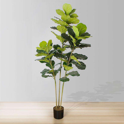 Alva Artificial Fiddle Leaf Potted Plant (Multiple Sizes)