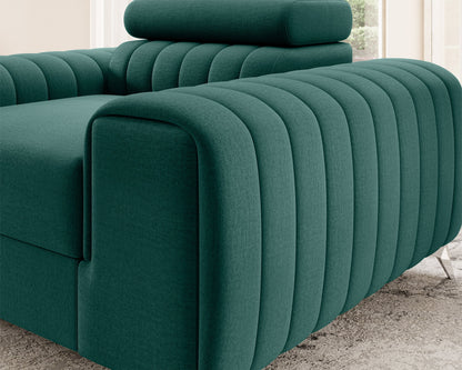 Laurence Modern Accent Chair - Teal Green