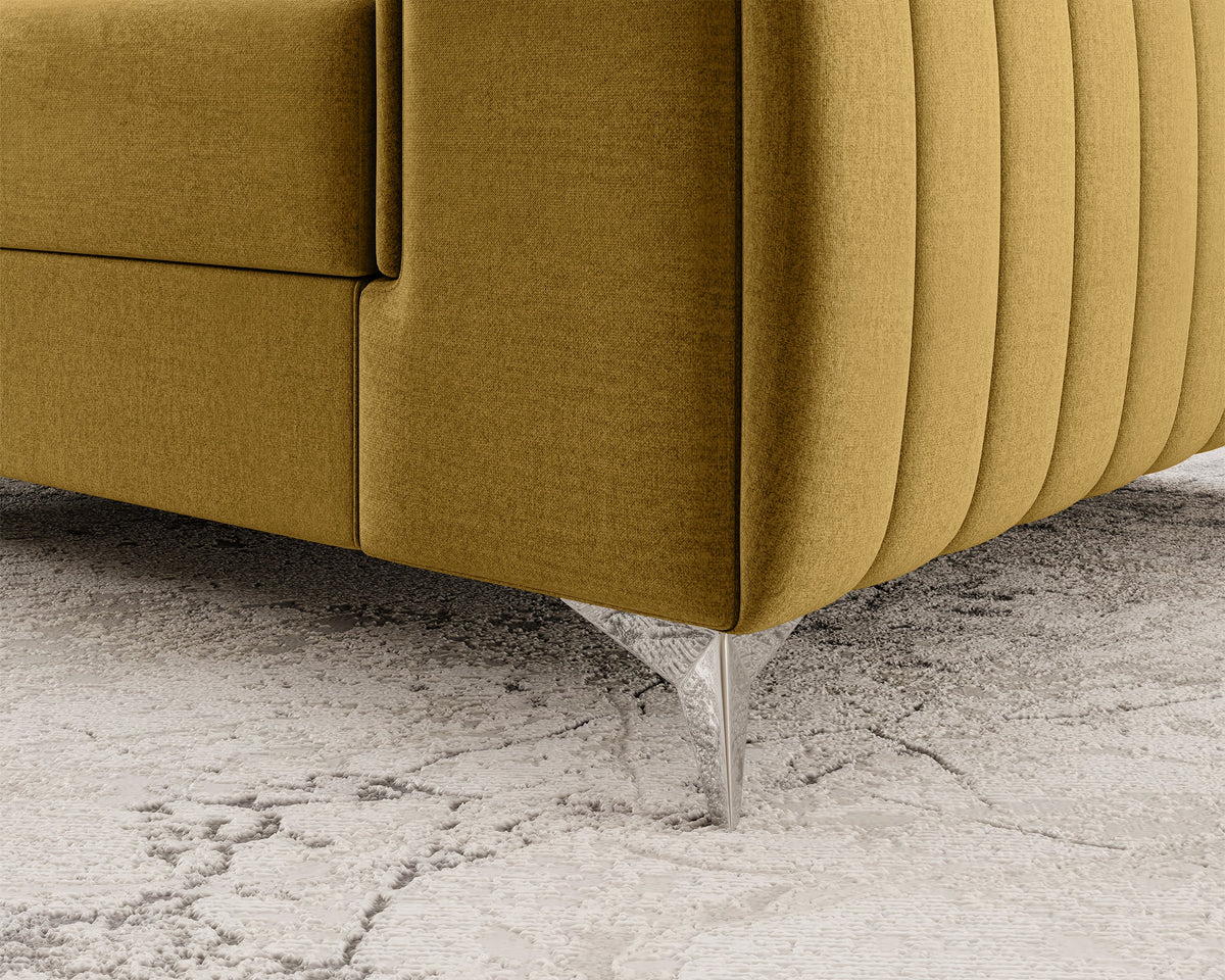 Laurence Modern Accent Chair - Mustard