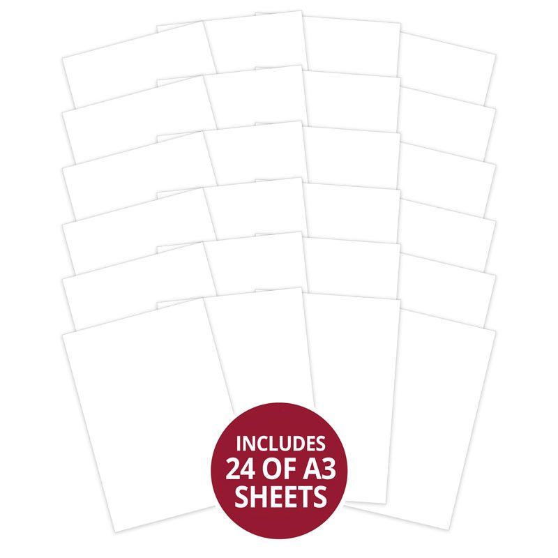 Adorable Scorable - A3 White Chalk x 24 sheets