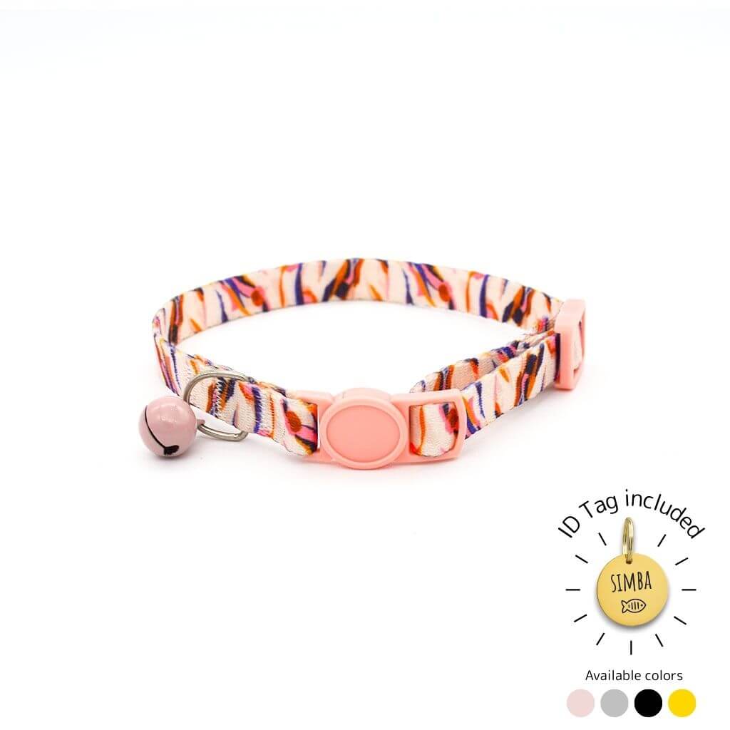Breakaway Cat Collar Abstract – Personalized with ID Tag