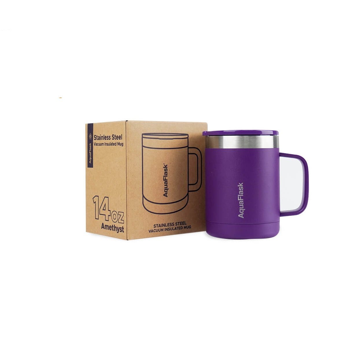 Aquaflask Thermal Insulated Lidded Mug With Handle 415ml (14 oz)