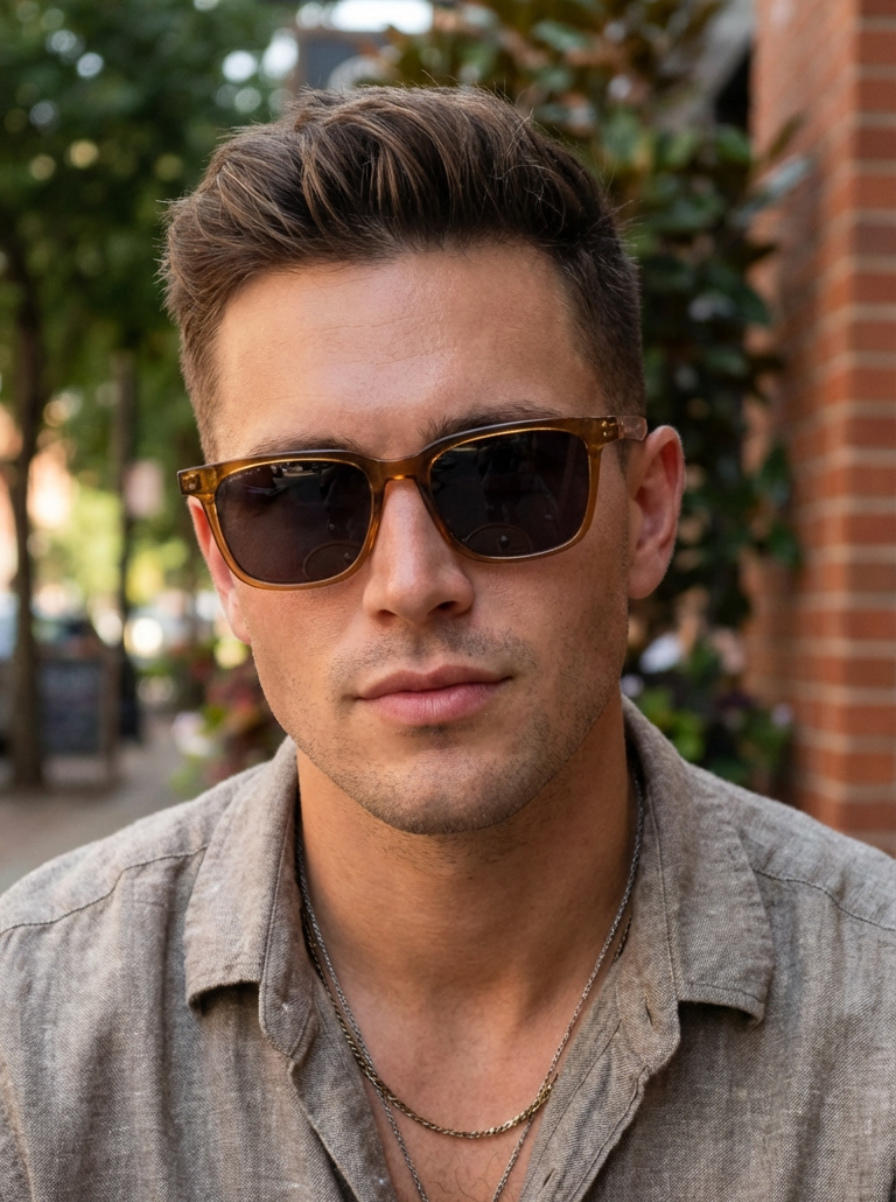 Boléro Vale — Classic Square Sunglasses