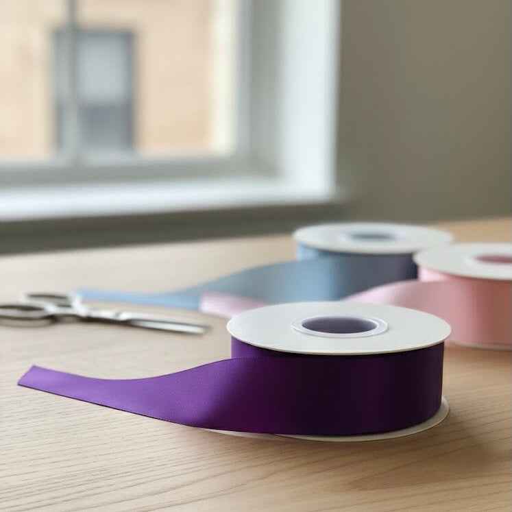 30 Meter Double Face Purple Ribbon Roll#285