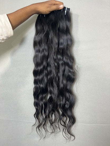 3 Bundle Deal - Indian Raw Wavy Hair Bundles-Save 10%