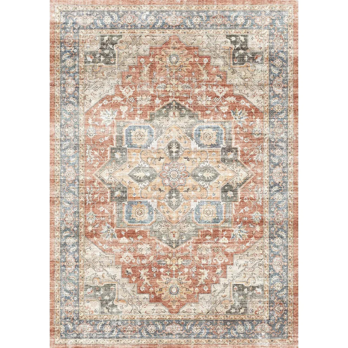 Rivka Terracota Ocean Rug