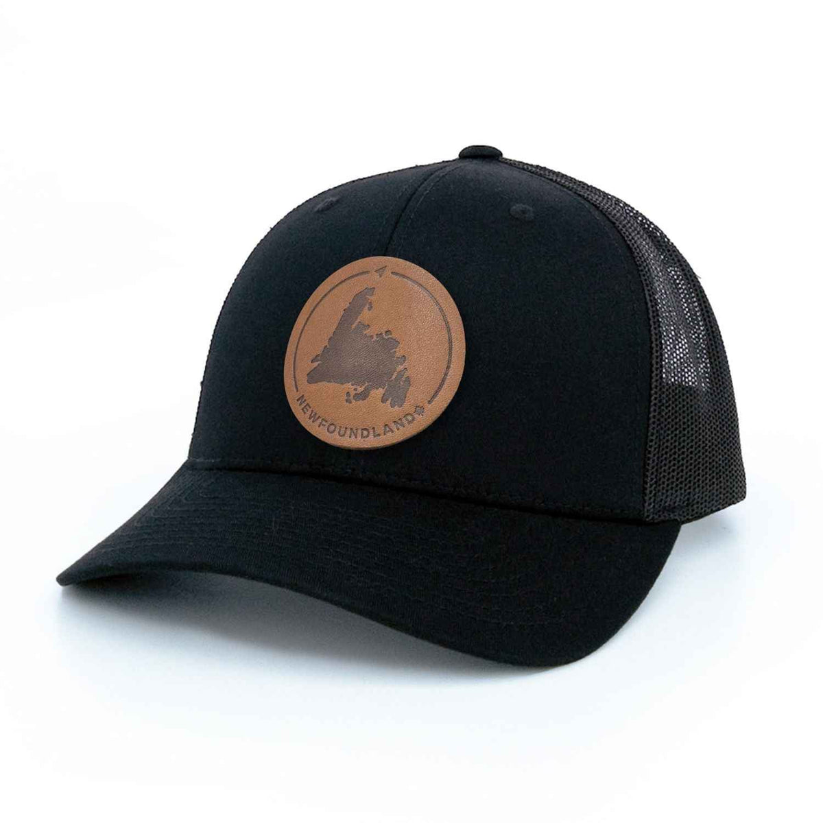 Newfoundland Leather Patch Trucker Hat