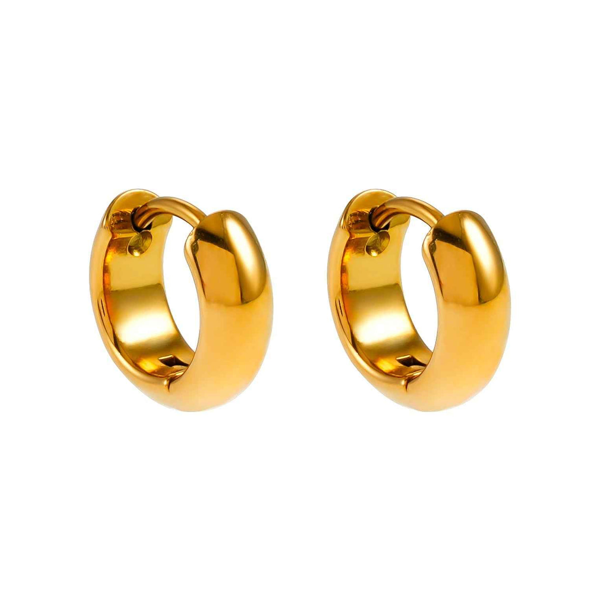 BOCHUM: Barely There, But Beautifully Noticeable Tiny Hoops in Gold