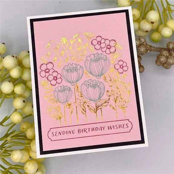 Blooming Garden Press Plates from the BetterPress Place & Press Registration Collection