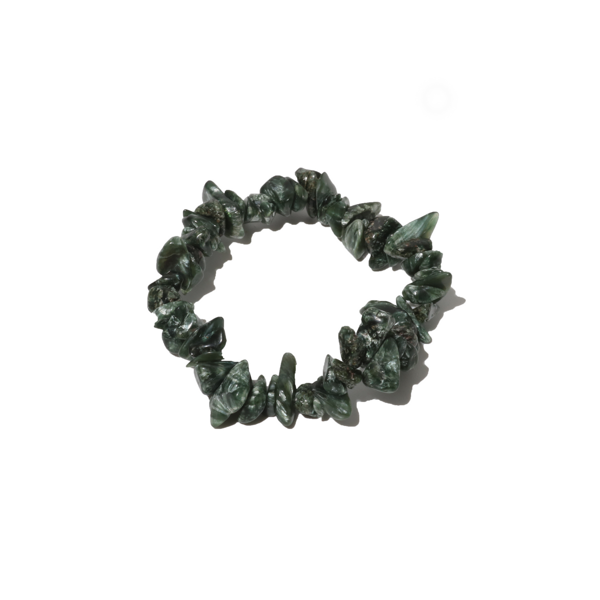 Seraphinite Chip Bead Bracelet