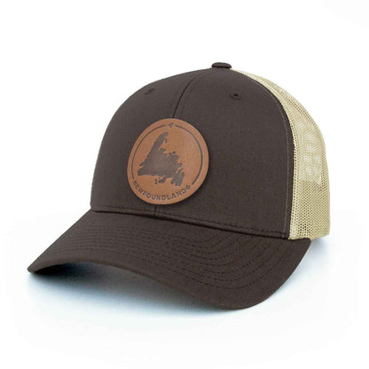 Newfoundland Leather Patch Trucker Hat