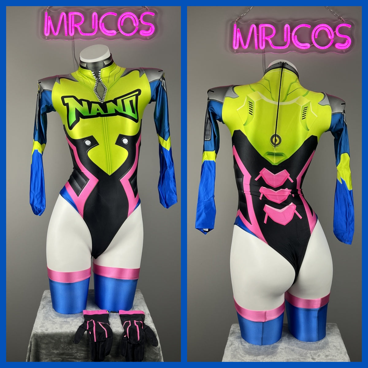 Spandex Cosplay Open Crotch BodySuit Halloween Costume