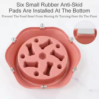 Bone Slow Feeder Bowl for Dogs