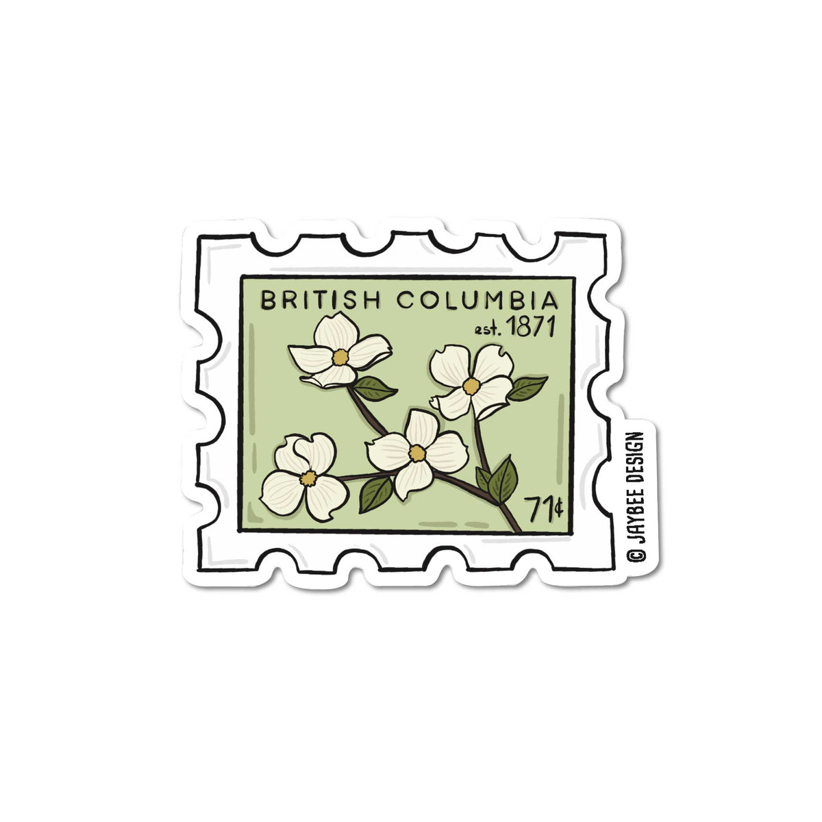 Canada Stamp Vinyl Sticker Pack