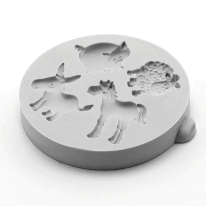 Miniature Farm Animals Silicone Mould