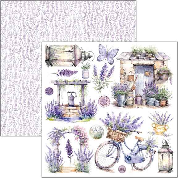 Morning In Provence Fussy Cut Pad 6"x6" 24/Pkg