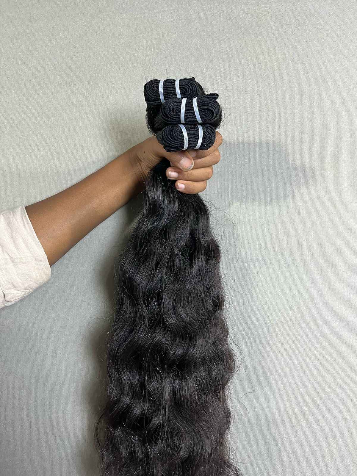 Indian Raw Curly Human Hair Bundles   "“ 100% Unprocessed & Natural