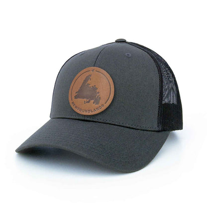 Newfoundland Leather Patch Trucker Hat