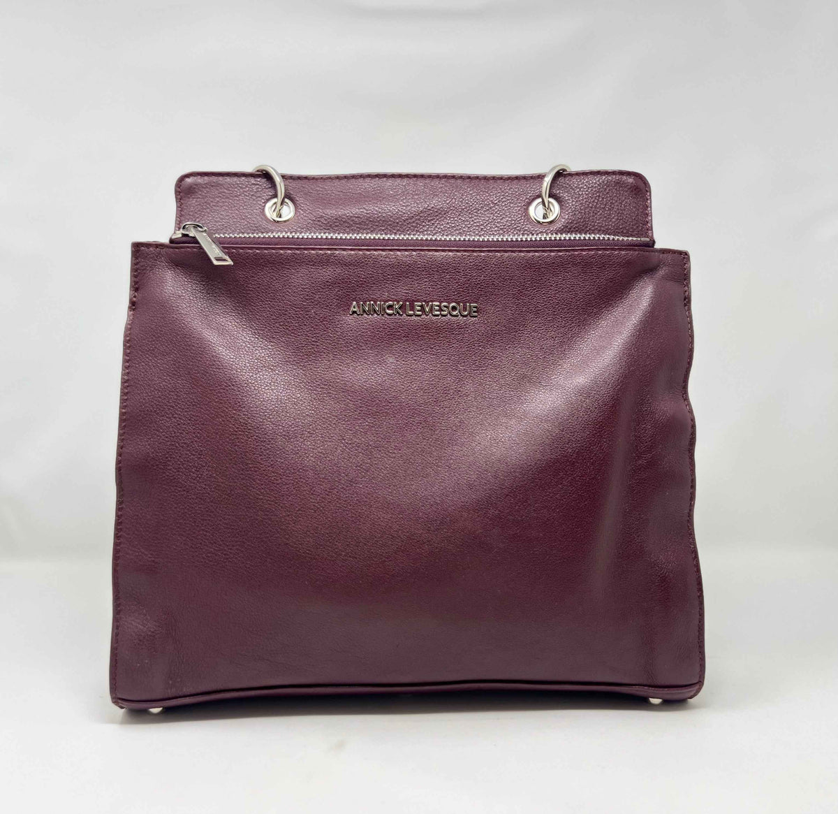 Sac à Main en Cuir Véritable Aubergine - Chloé