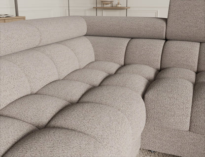 Fectory Sectional Storage Sleeper Chaise Sofa - Beige