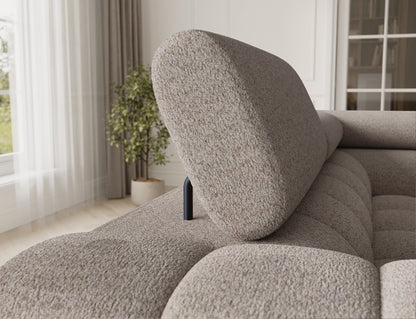 Fectory Sectional Storage Sleeper Chaise Sofa - Beige