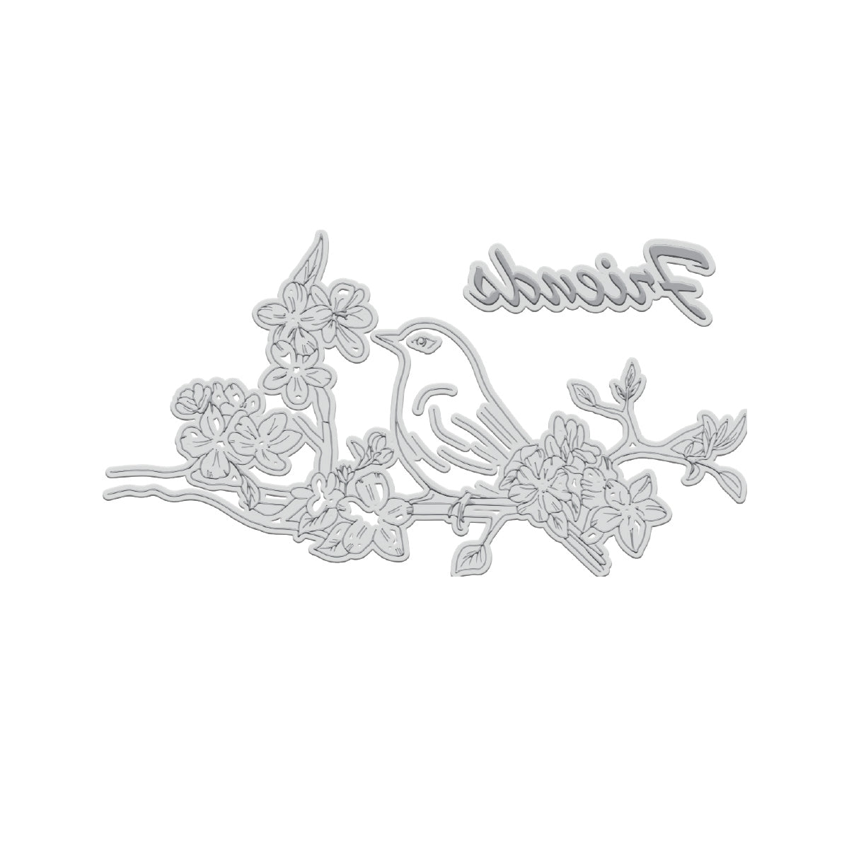 GoLetterPress Impression Stamp - Stamp 8 - Friends Floral