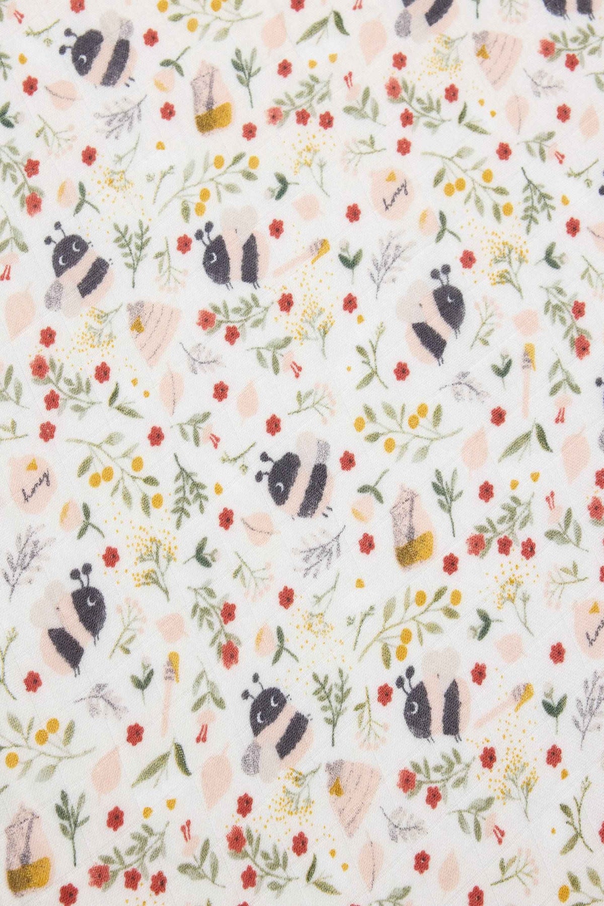 Muslin Fitted Crib Sheet - Bumble Bees