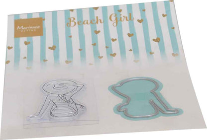 Marianne Design Clear Stamp & Die Set - Beach Girl