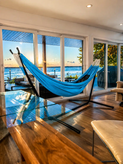 Colombian Double Hammock with Universal Hammock Stand