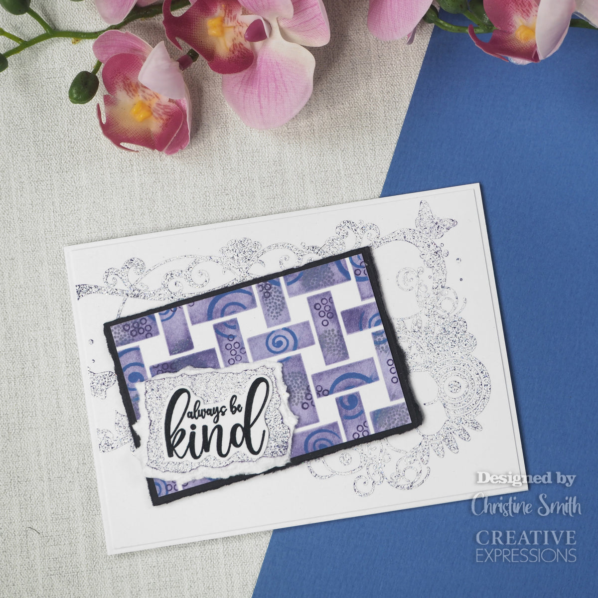Creative Expressions Designer Boutique Breezy Elements 6 in x 4 in Clear Stamp Set