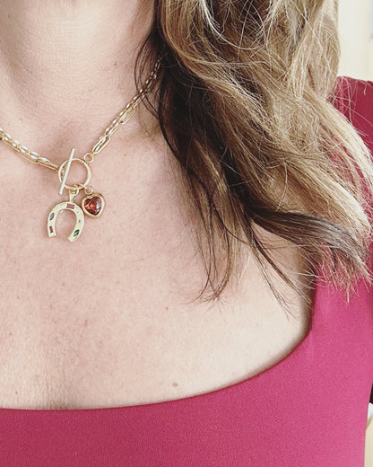 Lucky in Love Gold Necklace