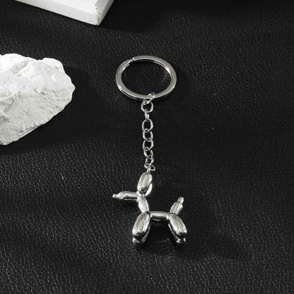 RATA Silver: Balloon Dog Charm Key Ring