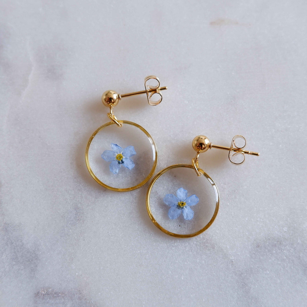 Boucles d’oreilles mia - rond moyen (16mm)