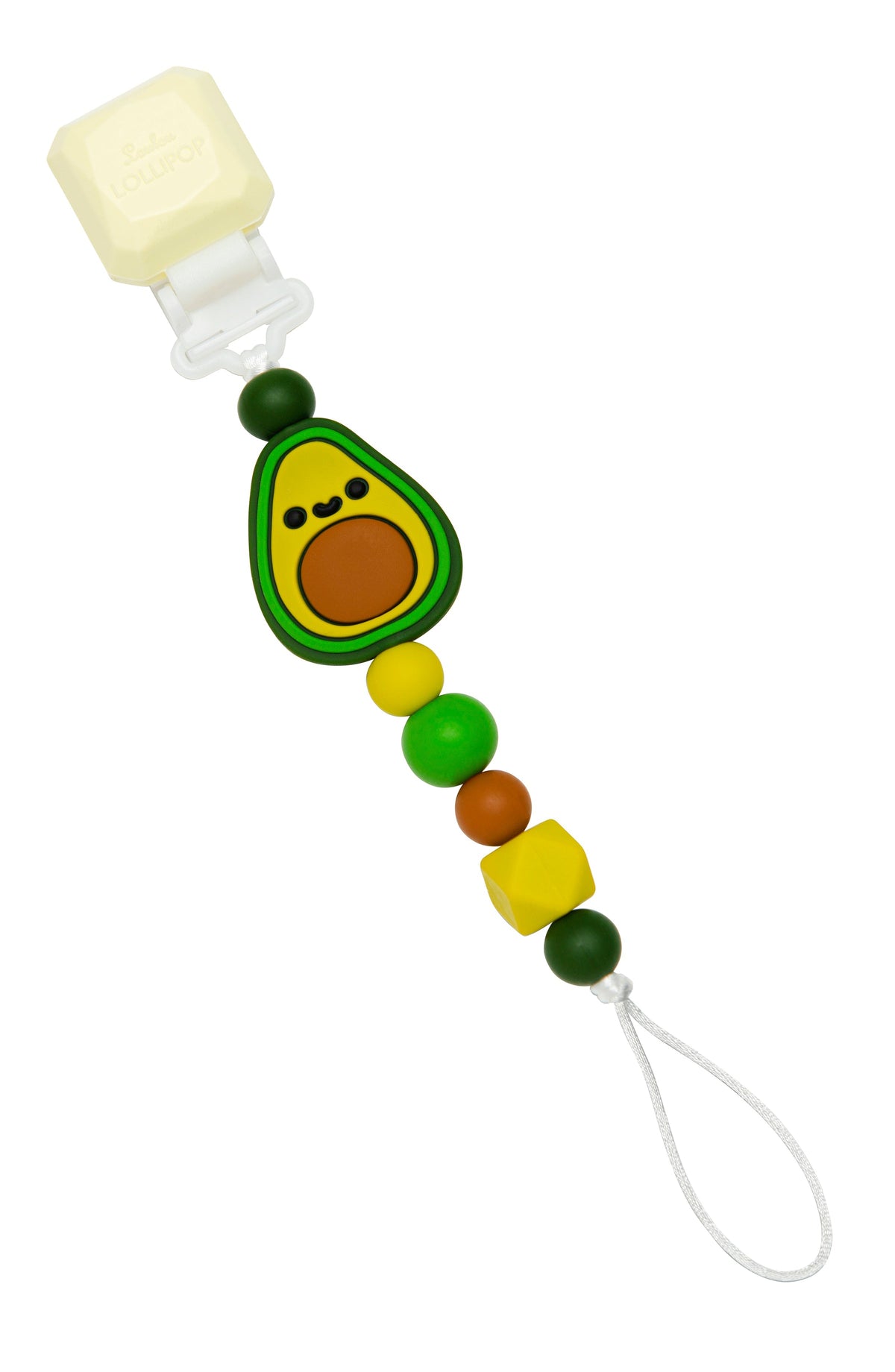 Gem Darling Pacifier Clip - Avocado