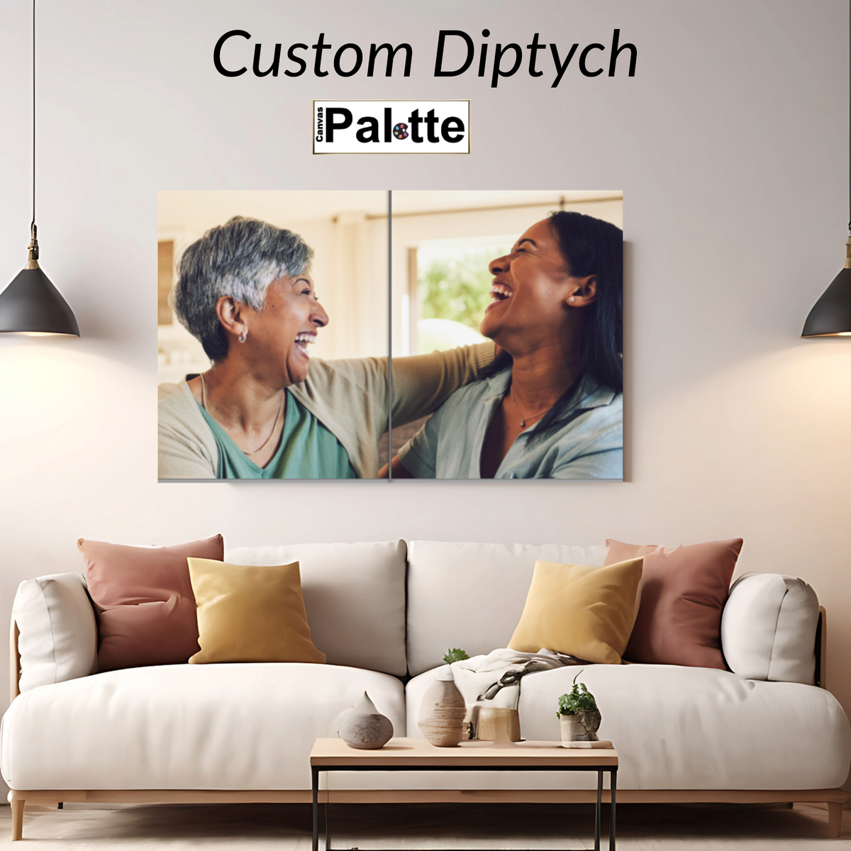 Split Canvas Prints Diptych 16" x 20" each panel