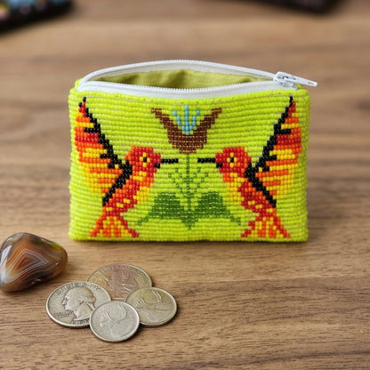 HummingBird Beaded coin purses