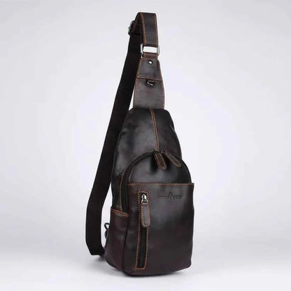 Greenwood Leather Crossbody Chest Bag