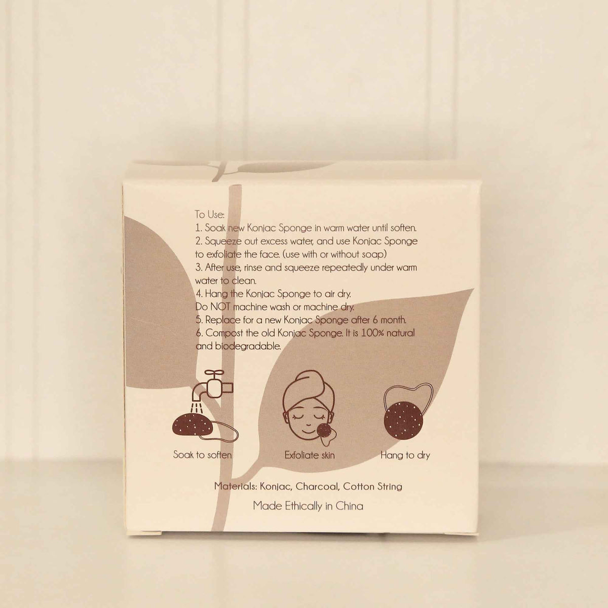 Charcoal Konjac Sponge