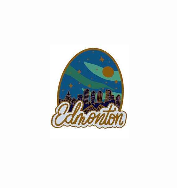 Edmonton Skyline Enamel Pin