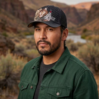 Lonely Wolf  Native Cap