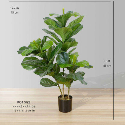 Fafa Artificial Fiddle Leaf Potted Plant (Multiple Sizes)