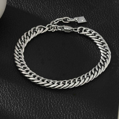 FARAJI: Unisex Chunky Silver Bracelet - Bold & Stylish - Unapologetically You!
