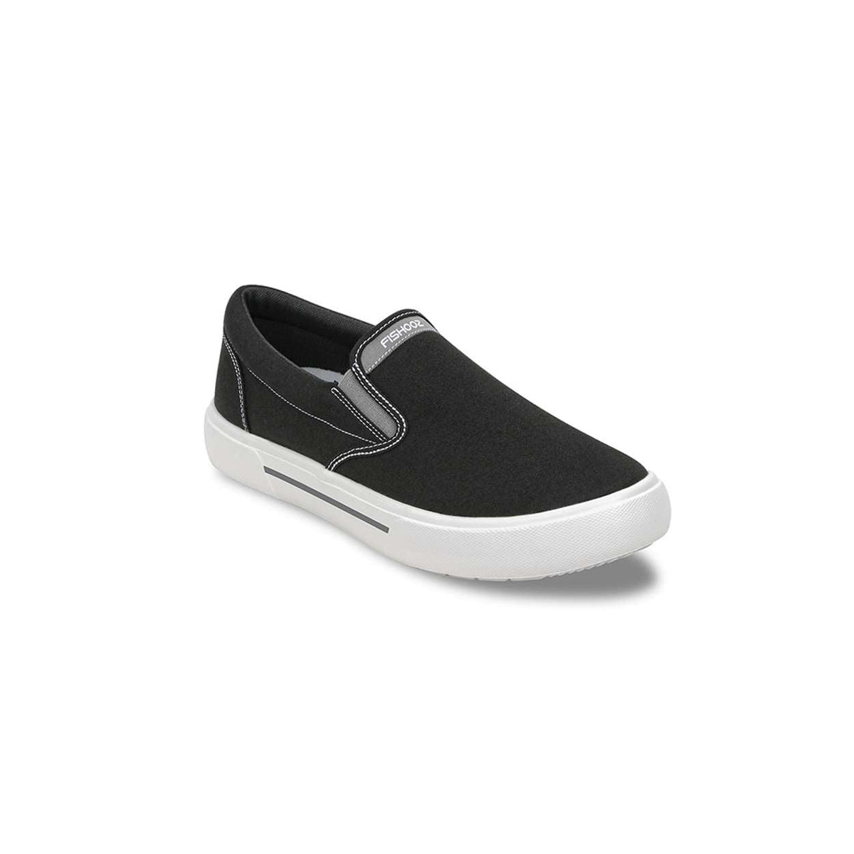 Fishooz Men's Sunbrella® Slip-On Black/White