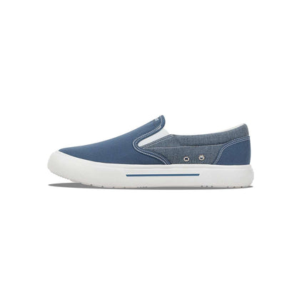 Fishooz Men's Sunbrella® Slip-On Denim/White