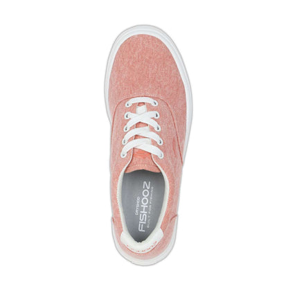 Fishooz Women's Sunwashed Lace Coral/White