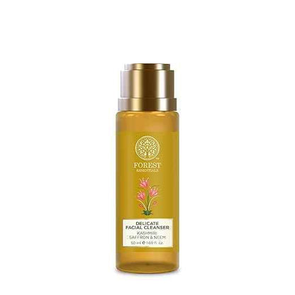 Forest Essentials Ayurvedic Purifying Face Wash with Saffron & Neem | For Normal to Oily Skin | Sulphate Free