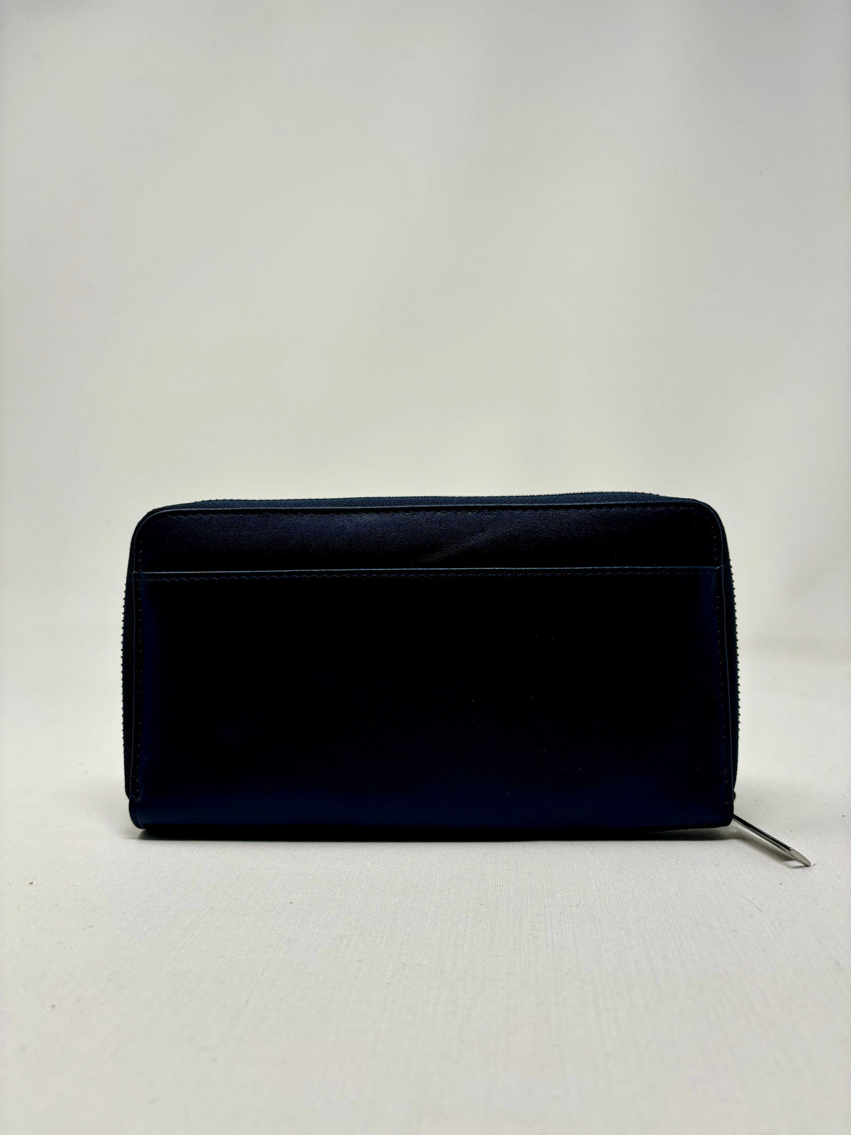 Portefeuille en cuir bleu doré - Anna