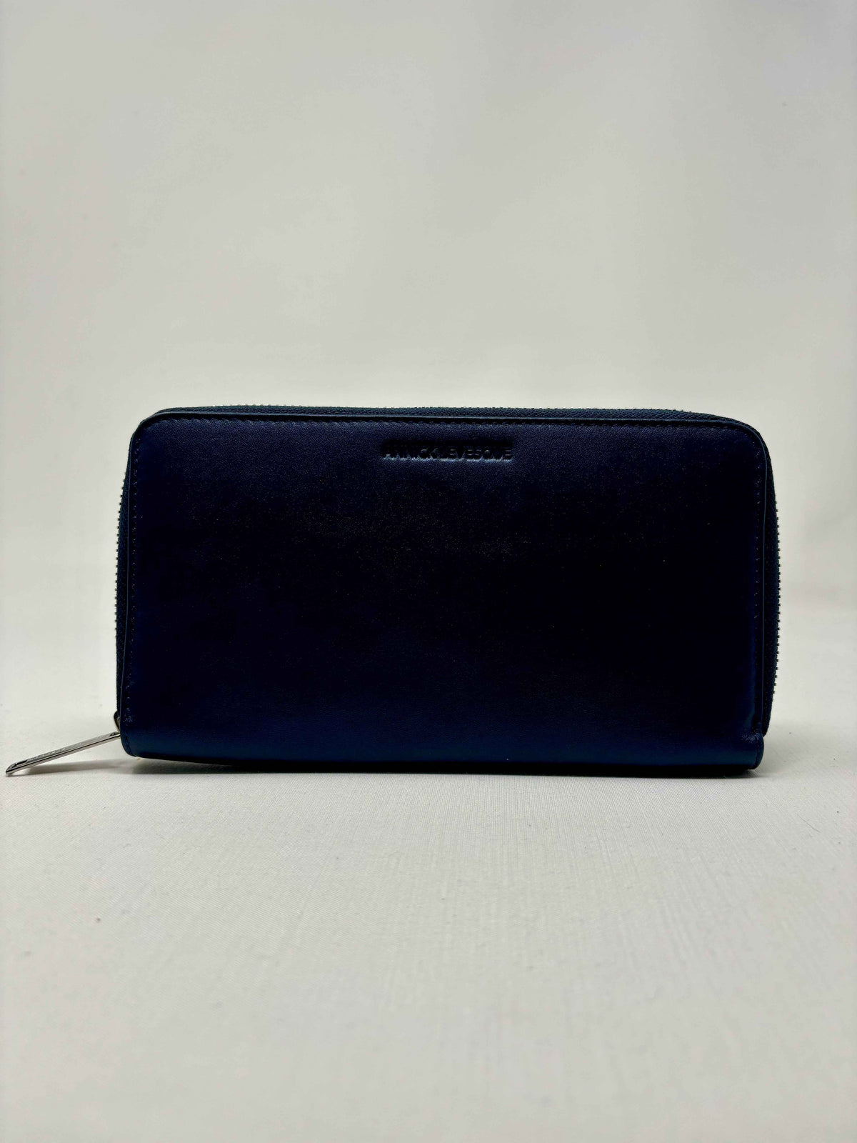 Portefeuille en cuir bleu marine - Anna